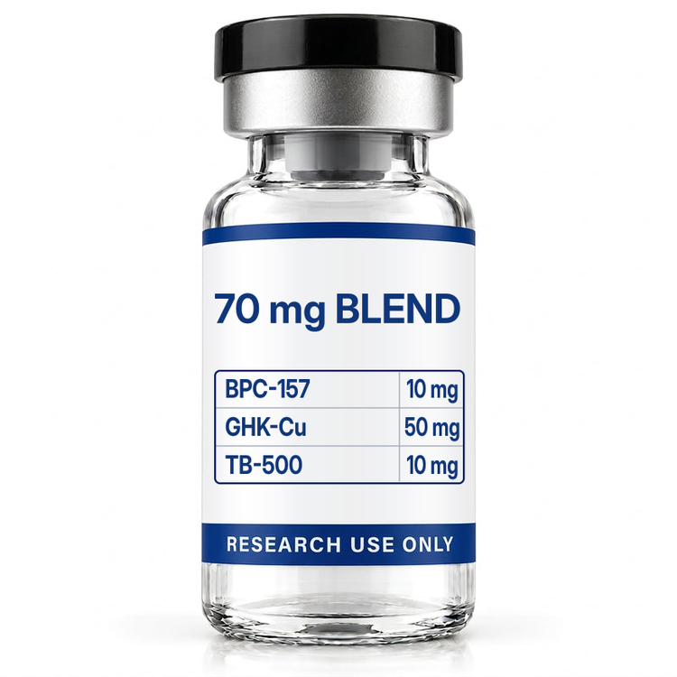 BPC157 10mg+GHK-CU 50mg+TB500 10mg 70mg research-use-only vial