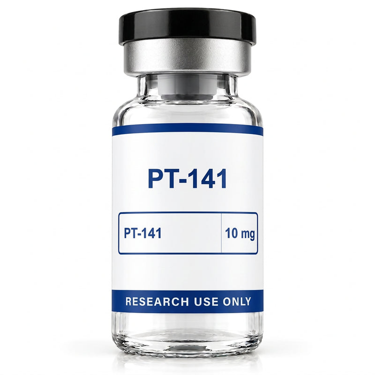 PT-141 10mg research-use-only vial