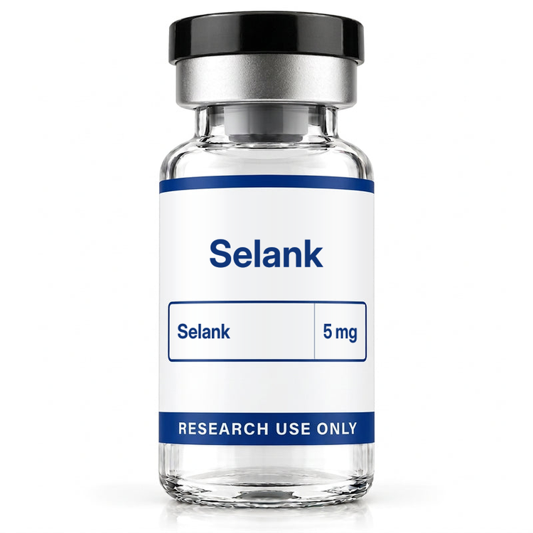 Selank 5mg research-use-only vial
